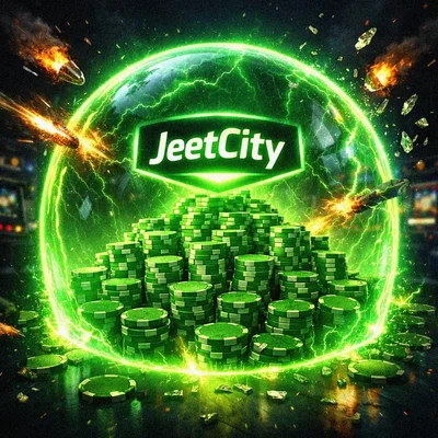 Glowing shield protecting casino chips