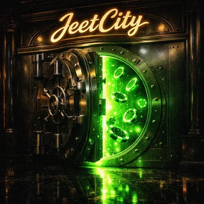 Mysterious safe opening with glowing green light