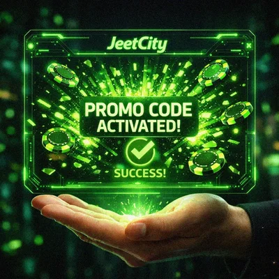 Entering a glowing casino promo code