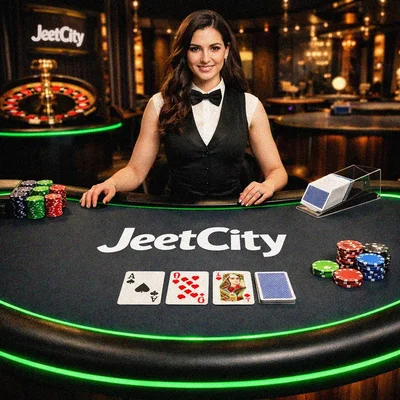 Live dealer casino games and table action